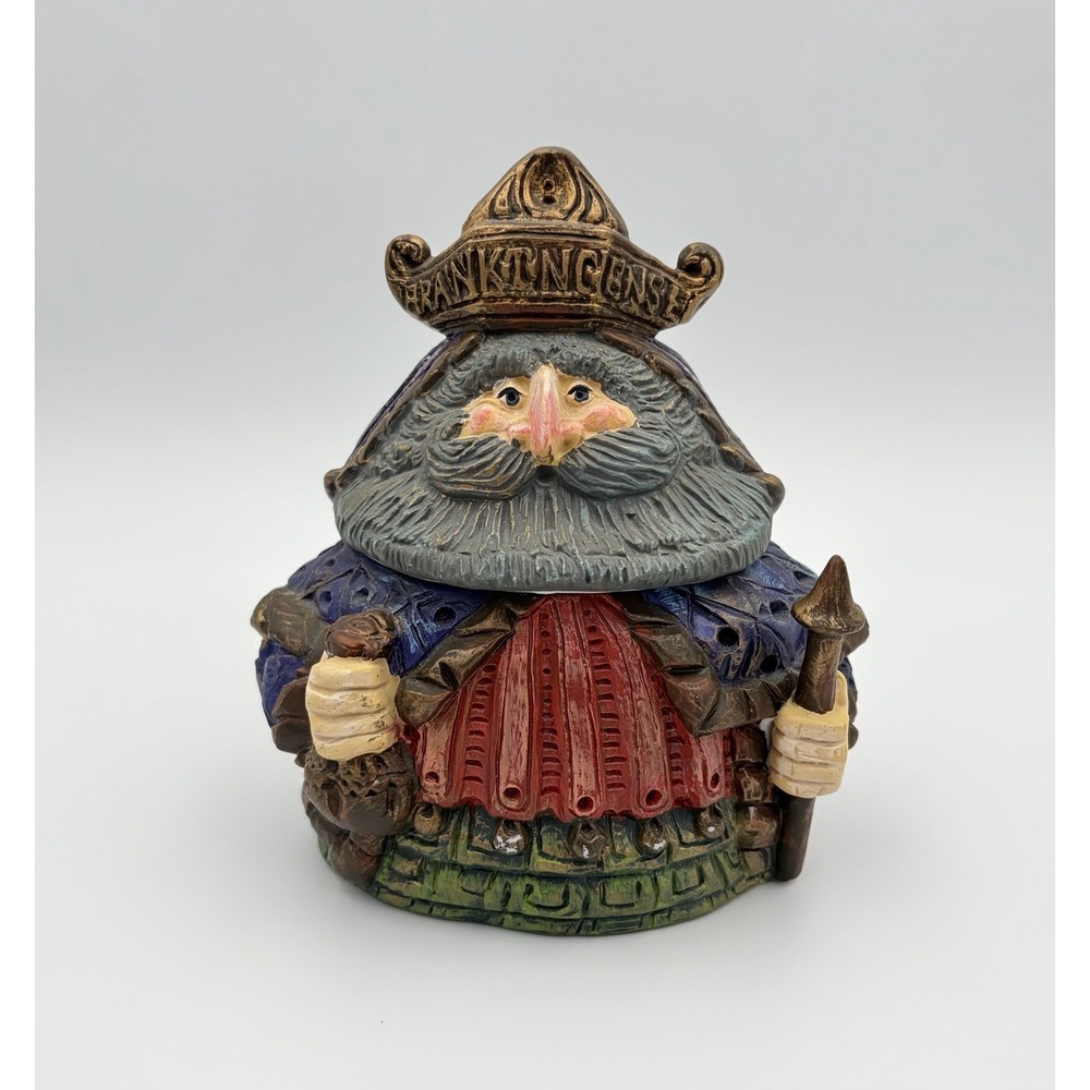 Department 56 We Three Kings Wise Man Frankincense Ceramic Candle Jar Vintage